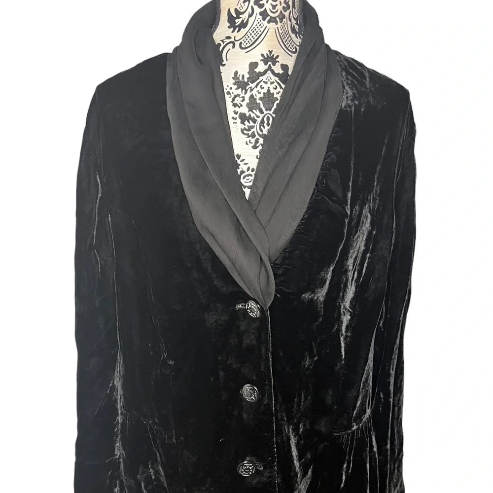 J. Jill Black Suede Blazer XL NWT - Picture 5 of 16